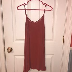 Burnt Orange Flowy Summer Dress
